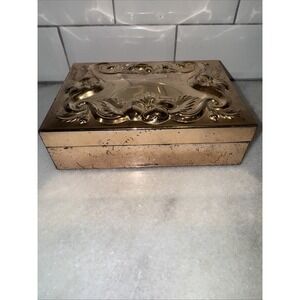 vintage silver plated music box/trinket Box Velvet Lined GWB002‎ Plays Fur Elise